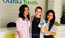sri lanka tour package 6 days olanka happy client at the head office